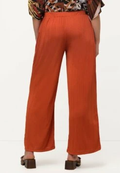 Ulla Popken MARY COUPE MARLENE JAMBE LARGE TAILLE ÉLASTIQUE - Stoffhose - Terre/cuite 10 Ulla Popken MARY COUPE MARLENE JAMBE LARGE TAILLE ÉLASTIQUE - Stoffhose - Terre/cuite -Ulla Popken 219b0123173f4aa9b7107d7b1a8aa285