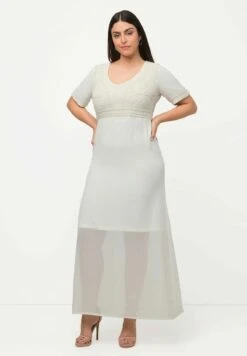 Ulla Popken COL EN V MANCHES MI LONGUE - Ballkleid - Blanc Cassé -Ulla Popken 227ef528a9cb482ca0881b07b0e0cb31 1