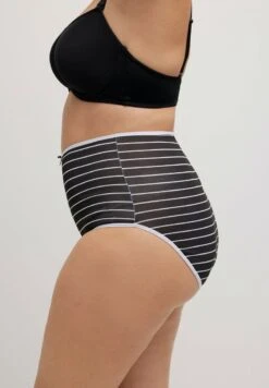 Ulla Popken MAXI LOT DE 3 RAYURES TAILLE HAUTE - Slip - Black -Ulla Popken 22b638d6a046499f8dc023ff3a549451