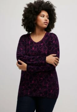 Ulla Popken Strickpullover - Marine Foncé -Ulla Popken 23a045415d66433482cac92f4fc2870f