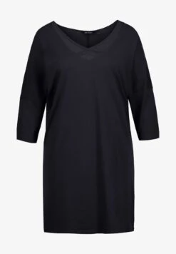 Ulla Popken COL EN V MANCHES LONGU - Nachthemd - Noir 12 Ulla Popken COL EN V MANCHES LONGU - Nachthemd - Noir -Ulla Popken 23a13d33c83b403cbba63b6cca597cb4