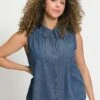 Ulla Popken Top - Blue Denim -Ulla Popken 23ec1280680241218cd35f550879a63d 2