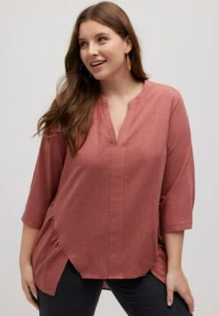 Ulla Popken Bluse - Pink -Ulla Popken 2517930ea4f34a899b7966278734755f