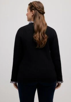 Ulla Popken Strickjacke - Schwarz -Ulla Popken 258447294ed54fc1b74a468bddbb8c79