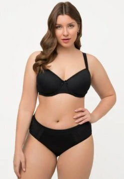 Ulla Popken MIDI GESTIPPELD - Slip - Zwart -Ulla Popken 265cd9a6460e49a79c38a6fdd1624b30
