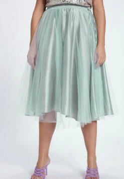 Ulla Popken A-Linien-Rock - Hellmint