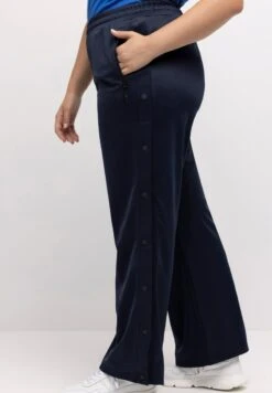 Ulla Popken KNÖPFE WEITES BEIN RECYCELT - Jogginghose - Marine -Ulla Popken 279010d251884ab0a39e8a836097393b