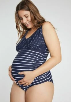 Ulla Popken BELLIEVA - Badeanzug - Marine -Ulla Popken 279e4968b0df458aabf977f353f6c4e3