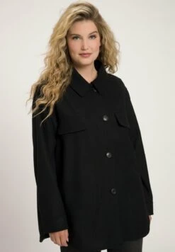 Ulla Popken Klassischer Mantel - Noir -Ulla Popken 27d177db4d964e768e098d1dbe0d6774 1