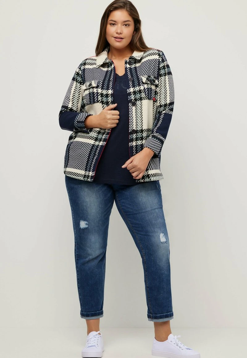 Ulla Popken Leichte Jacke - Navy Blue Multi 4 Ulla Popken Leichte Jacke - Navy Blue Multi – Bild 2