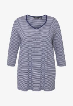 Ulla Popken DÉCOLLETÉ EN FORME DE CŒUR, MANCHES 3/ - Langarmshirt - Indigo -Ulla Popken 2849c0891296415f93ebf1e9ca2a19f2