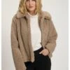 Ulla Popken Fleecepullover - Beige -Ulla Popken 28677afdaea54cc7b6b5c557c757e7f6
