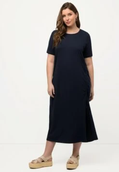 Ulla Popken À MANCHES COURTES DÉCOLLETÉ ROND FRONCES - Jerseykleid - Marine -Ulla Popken 294763d06a3647b5b73614e4c34a2e0b 1