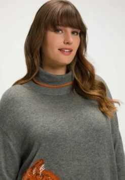 Ulla Popken Strickkleid - Grau Melange -Ulla Popken 2a25298c43874b78baddd1a78f1a978f