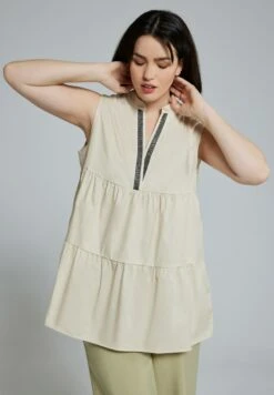 Ulla Popken Bluse - Vanille -Ulla Popken 2a6c4ce6531342c7b298af3ee2ea8af5 1