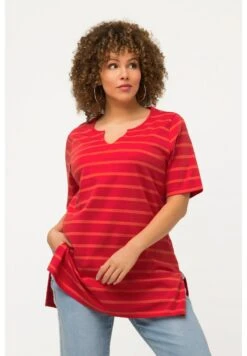 Ulla Popken LONG RAYURES ET MANCHES COURTES - T-Shirt Print - Rouge Poivron -Ulla Popken 2a8534dcb9dd43ad8c00e4a70b47176a
