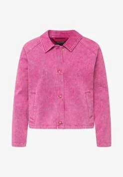Ulla Popken À COL CHEMISE ET MANCHES LONGUES RAGLAN - Jeansjacke - Rose Fuchsia -Ulla Popken 2bba0a9790a04f33abbaa787d191eeb1