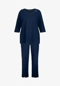 Ulla Popken Nachtwäsche Set - Night Blue -Ulla Popken 2cee685bc84d46b59c8cc14edf23f463