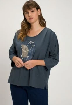 Ulla Popken Langarmshirt - Vijvergroen -Ulla Popken 2d214b4f748d4635a9a974b371636717