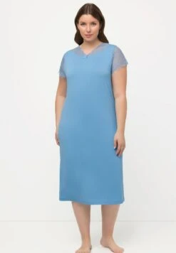 Ulla Popken Nachthemd - Lichtblauw -Ulla Popken 2d667b03eceb4d4c9552a09545549f20