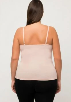 Ulla Popken HIGH NECK DETAIL CAMI - Top - Pink -Ulla Popken 2dfe70f1f1864bbba9c852d88c84b6c2