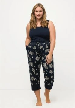 Ulla Popken DE MOTIF CACHEMIRE À TAILLE TIQUE EN - Nachtwäsche Hose - Marine -Ulla Popken 2e1ee06885124f9b923ecfb1ffae17d5
