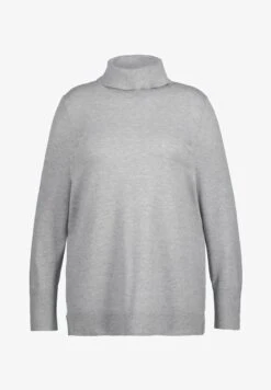 Ulla Popken Strickpullover - Gris Clair Chiné