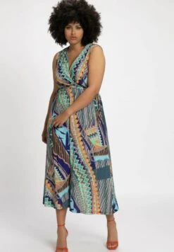 Ulla Popken Freizeitkleid - Navy Multi