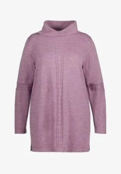 Ulla Popken MOTIF TRESSÉ COL ROULÉ MANCHES LONGUES - Strickpullover - Marine -Ulla Popken 2f7c3fdf7e9b4687915c957a1f8b92f9