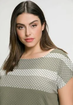 Ulla Popken T-Shirt Print - Sage -Ulla Popken 2fbb00df74d04b709b6b00ccd2fc2658