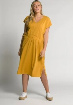 Ulla Popken Jerseykleid - Dunkler Honig -Ulla Popken 301be1f936124dd58310d257acc0e83b