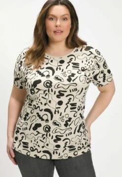 Ulla Popken T-Shirt Print - Schwarz 13 Ulla Popken T-Shirt Print - Schwarz -Ulla Popken 31b365a67cfc45b999cb7c8da29823ff