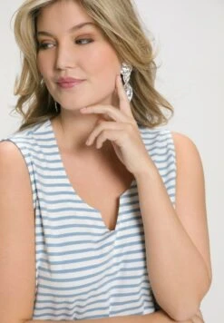 Ulla Popken Top - Helles Blau -Ulla Popken 3223d85981a047149dbcd48e2b65781a