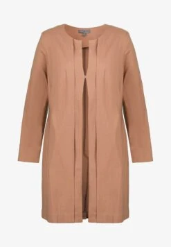 Ulla Popken STRETCHLINNEN - Blazer - Kameel -Ulla Popken 330c51e2396449f495b33895f0255968