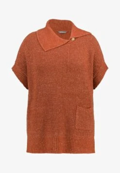 Ulla Popken STRUKTUR OVERSIZED HALBARM - Strickpullover - Ziegelbraun 11 Ulla Popken STRUKTUR OVERSIZED HALBARM - Strickpullover - Ziegelbraun -Ulla Popken 330ec9569dc94278aae802f25baeaab7