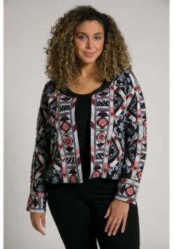 Ulla Popken RUNDHALS OFFENE FORM - Strickjacke - Schwarz -Ulla Popken 34fd2cf8cfd44627b366c0b642400f03 1