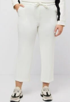 Ulla Popken 7/8 BÜGELFALTEN ELASTIKBUND BINDEBAND - Jogginghose - Offwhite 13 Ulla Popken 7/8 BÜGELFALTEN ELASTIKBUND BINDEBAND - Jogginghose - Offwhite -Ulla Popken 3523ffb1560a4676bf499fd97ac5eda3 1