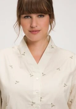 Ulla Popken Hemdbluse - Off White -Ulla Popken 35dbbae56d8e468aa93d7ffee3ebe17c