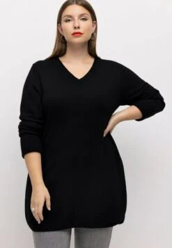 Ulla Popken Strickpullover - Black -Ulla Popken 37f806fe3ee6463e835c3dbd7f00622e 1