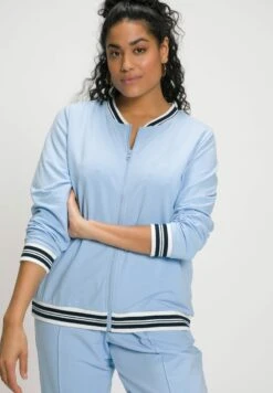 Ulla Popken Sweatjacke - Eisblau -Ulla Popken 392c2f547b8e4700b808e7195ac40848