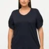 Ulla Popken T-Shirt Basic - Navy Blue -Ulla Popken 3a4e976a09f9491582fc3be8cfec07a9