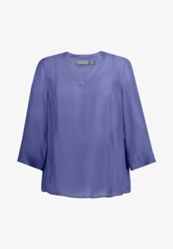 Ulla Popken V AUSSCHNITT 3/4 TROMPETENÄRMEL - Tunika - Blauviolett -Ulla Popken 3af8cc274dbb40e593de328ac5c91897