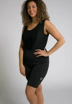 Ulla Popken CYCLISTE, ASSISE REMBOURRÉE, BRETELLES - Shorts - Noir -Ulla Popken 3c7102b4549140af8705cc77f6865b96 1