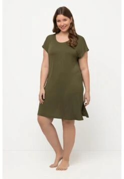 Ulla Popken MANCHES COURTES - Nachthemd - Vert Loden -Ulla Popken 3d18951a819b4be982e17b55dee02962