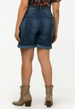 Ulla Popken DÉTAILS DESTROY - Jeans Shorts - Jean Bleu Foncé -Ulla Popken 3dc7c6dbb6f448f185f31b0ce0a46a9b