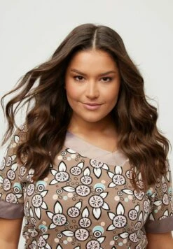 Ulla Popken Nachthemd - Taupe Multi -Ulla Popken 413c3c4324c94e8caec49b19fedf340a