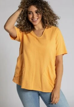 Ulla Popken Bluse - Helles Eigelb