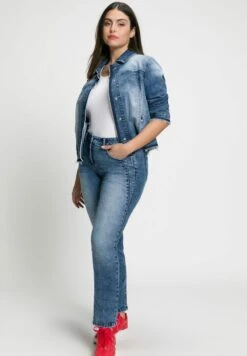 Ulla Popken Jeans Slim Fit - Blue Denim -Ulla Popken 437649ef3999482cba298bbbe378f7a6