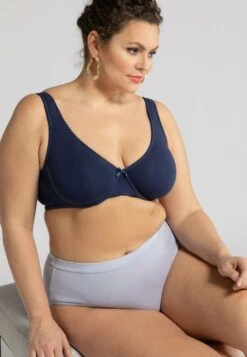 Ulla Popken JERSEY, MOLDET CUPS - Bügel BH - Marine -Ulla Popken 43cbc415f7fa45f9b9ecf4e1b233dde7