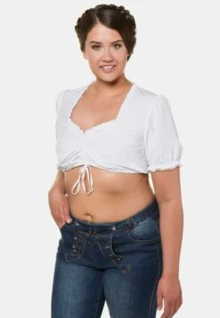 Ulla Popken MANCHES COURTES - Bluse - Offwhite -Ulla Popken 443136a5e4ea41b0853e5615f4f1a68a 1